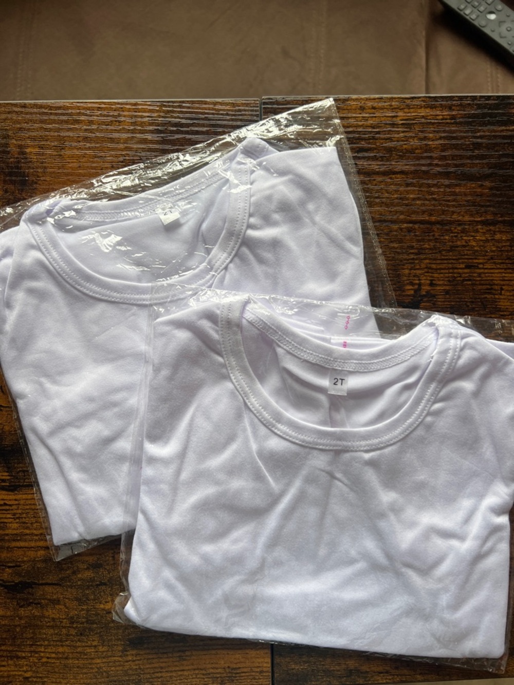 2T sublimation shirts - 2 pack